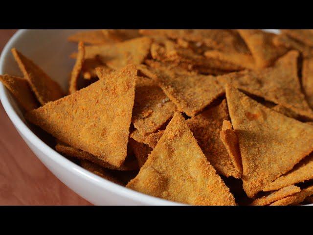 nachos recipe | homemade crispy nacho chips recipe