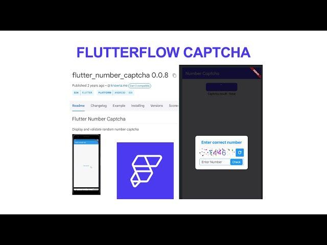 Flutterflow number captcha using flutter_number_captcha