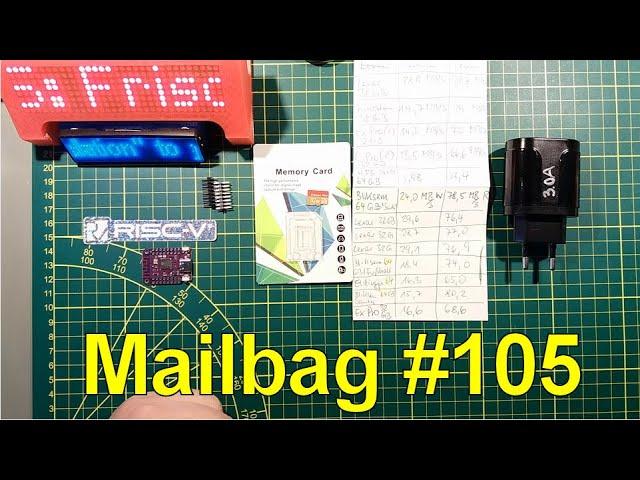 Mailbag #105, Elektronik AliExpress China, ESP32 S2, Micro SD Card 32 GB, USB Netzteil mit 4x USB A