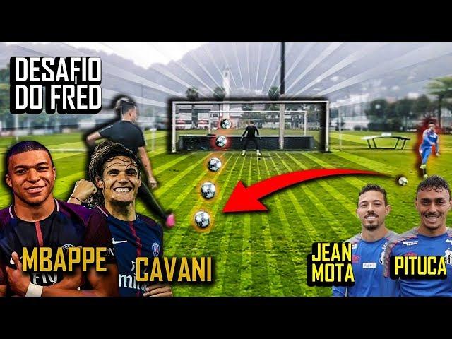 Desafio do Cavani e Mbappé com Jean Mota e Pituca