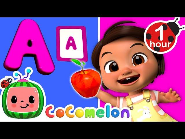 ABC's with Nina! ( Spanish Alphabet ) | Nina's Familia | CoComelon Nursery Rhymes & Kids Songs