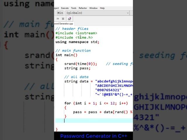 Password Generator in C++ | Get Unhackable Passwords 