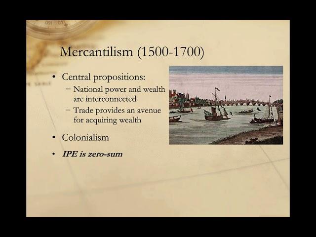 Liberalism, Mercantilism, and Political Economy