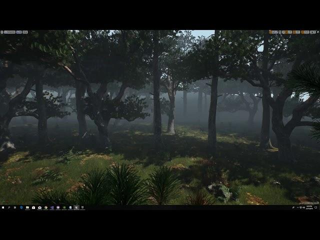 Unreal Engine - Showcasing procedural foliage spawning