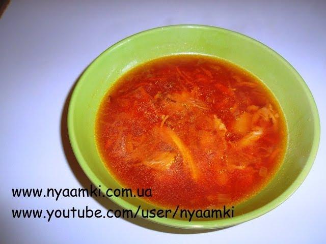 Вкусно и просто: Низкокалорийный борщ с курицей.