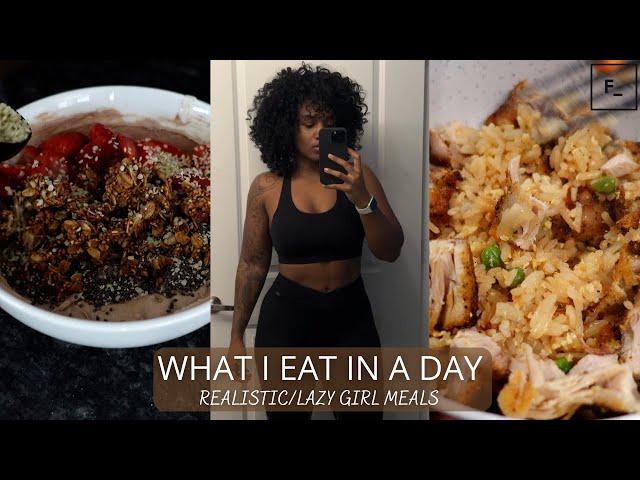 WHAT I EAT IN A DAY | REALISTIC + LAZY GIRL MEALS + FACTOR