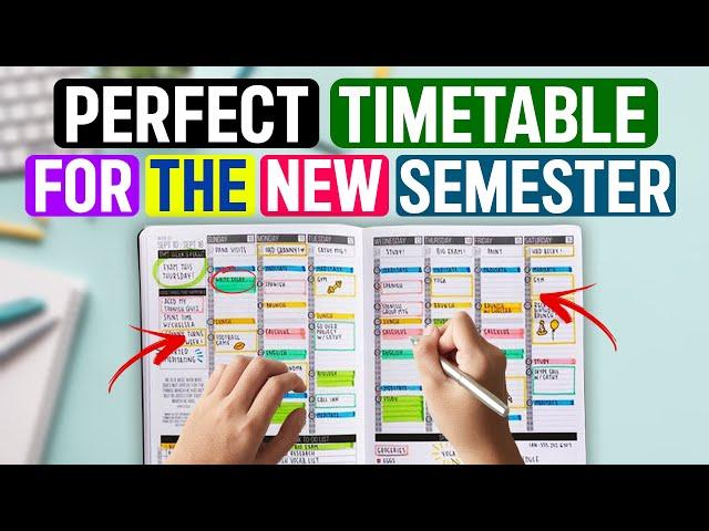 TOPPERS TIMETABLE for the NEW SEMESTER| Best Time Table for Students| Secret of every Topper