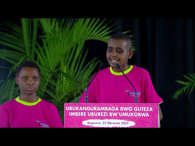 Raissa Impano at the Best Performing Girls Award Ceremony | Bugesera, 22 March 2024