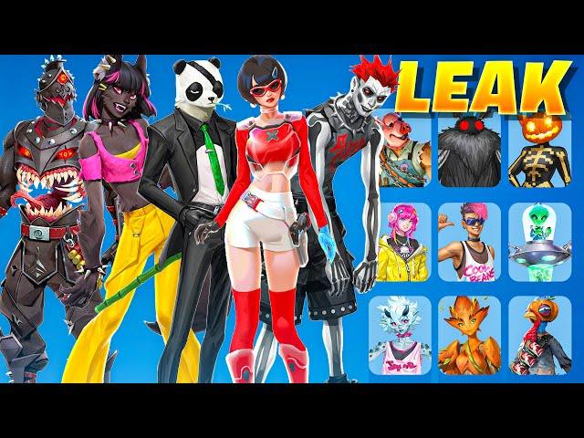 ALL FORTNITE 2025 SKINS LEAKED!!! (Battle Pass, Fortnitemares, Black Knight, Remix)