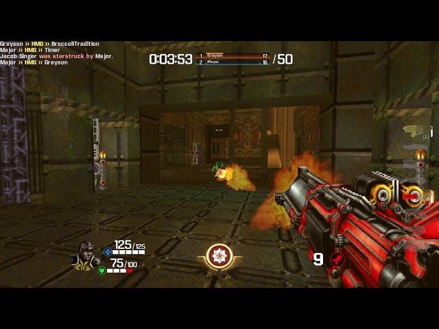 Quake Champions: Doom Edition - Corrupted Station (Deathmatch Gameplay with Bots)