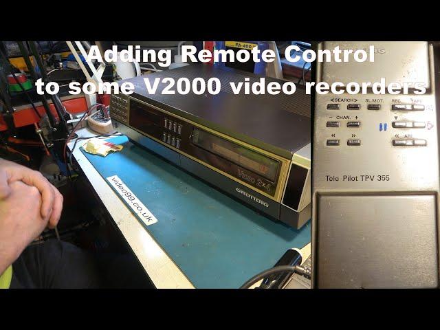 Adding remote control to V2000 machines.
