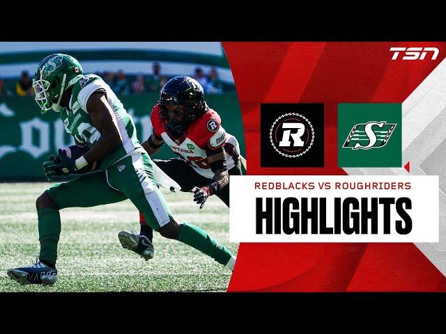 CFL WEEK 17: Ottawa Redblacks vs. Saskatchewan Roughriders FULL HIGHLIGHTS