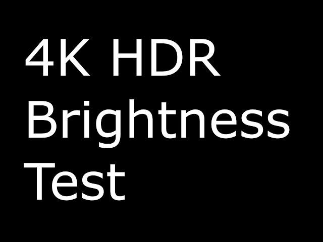 Real 4K HDR Test Pattern: Brightness stress test (Chromecast Ultra)