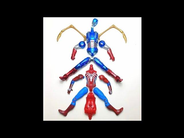 UNBOXING SUPERHERO, IRON SPIDER-MAN | IRON PATRIOT #avengers #superheroes #actionfigures