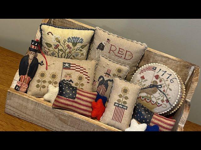 Flosstube #21 - May Recap, Market Maynia / Patriotic Stitching