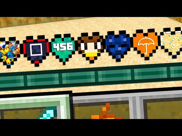 Minecraft But Custom SQUID GAME Hearts!