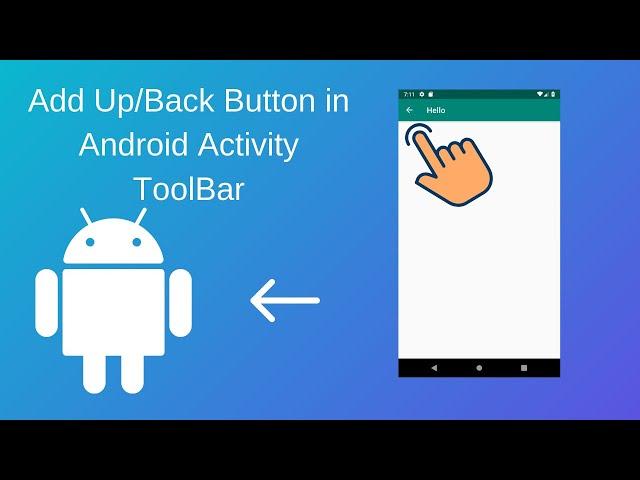 How to add Android Back Button / Up Button in Activity ActionBar