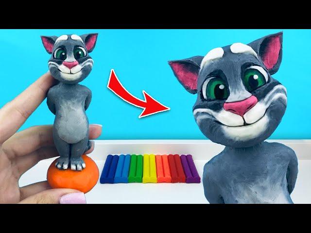 Talking Tom Cat from the game My Talking Tom and Friends | Sculpt a figurine from plasticine