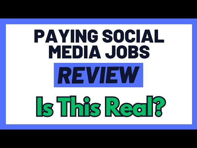 Paying Social Media Jobs Review - Is This A Scam To Stay Away From? (Hmm)...