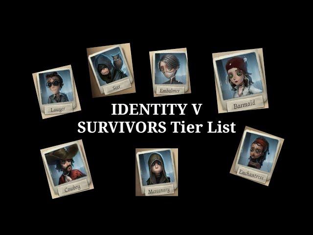 Survivors TIER LIST (META) | identity v