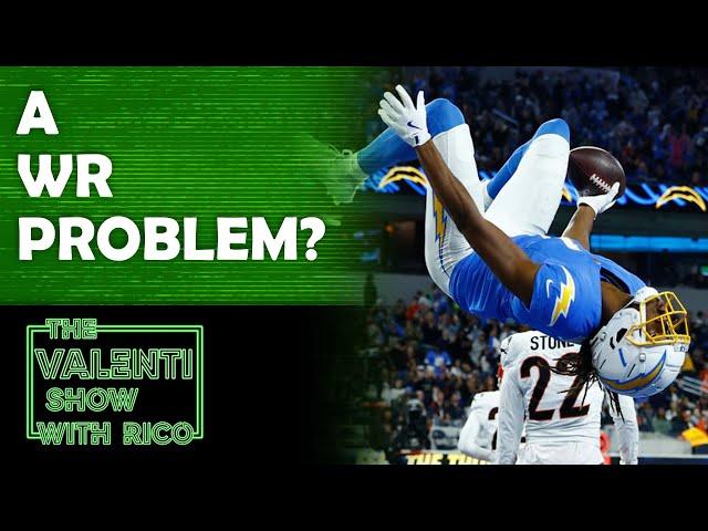 Do The Chargers Have A WR Problem? | In Football Today | The Valenti Show with Rico