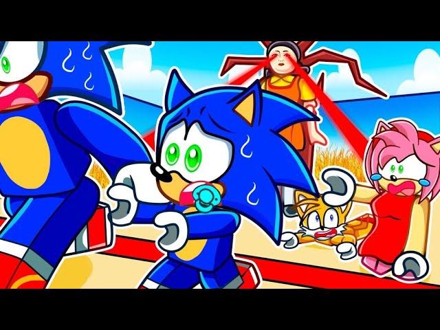 Baby Sonic vs Roblox SQUID GAMES 2…