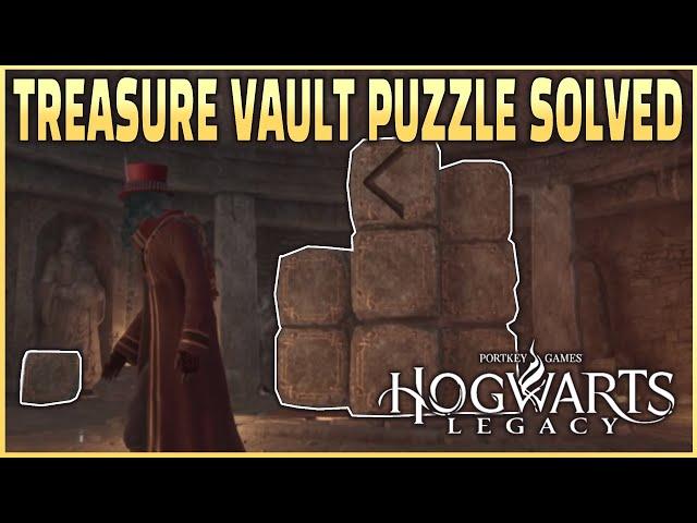 Hogwarts Legacy : How to solve the Treasure Vault puzzle with arrows on stone blocks!