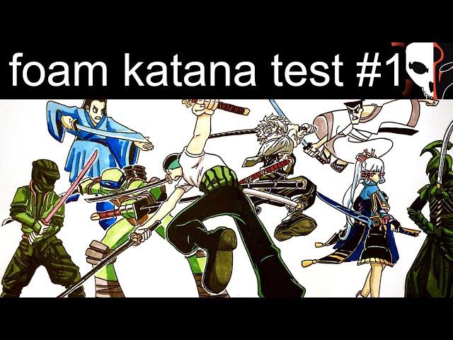Testing foam katanas from One Piece, Demon Slayer, and some others, for training sword fighting