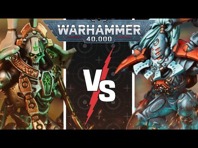 **NEW CODEX** Aeldari vs Necrons | Warhammer 40k Battle Report