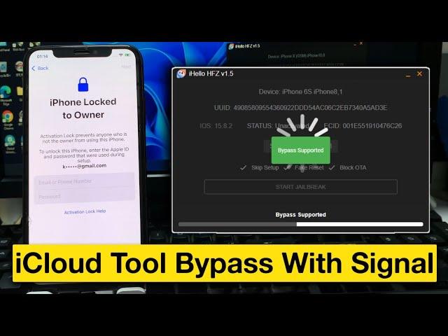 Latest Tool iCloud Bypass iOS 12 To 17 Windows with Signal/Sim/Network| Jailbreak iOS 17/16/15/12