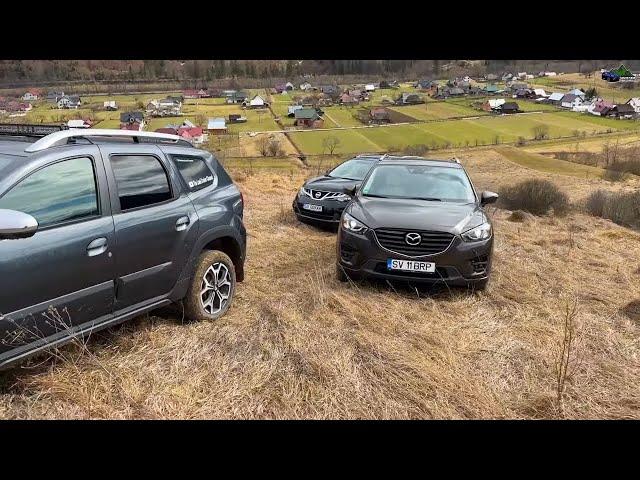 Nissan Murano vs Mazda CX-5 vs Dacia Duster Offroad Test