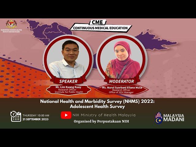 CME NIH 2023 - NHMS 2022 : Adolescent Health Survey