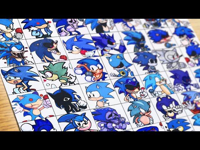 [Drawing FNF] All Sonic Mods / Different Mod of Sonic in FNF / Sonic the Hedgehog