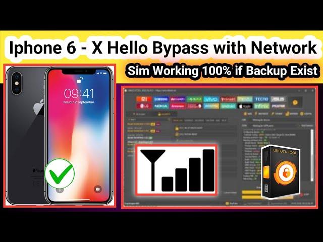 Iphone 6 - X icloud bypass with sim working | Iphone 6 Hello bypass with network | TECH City | 2023