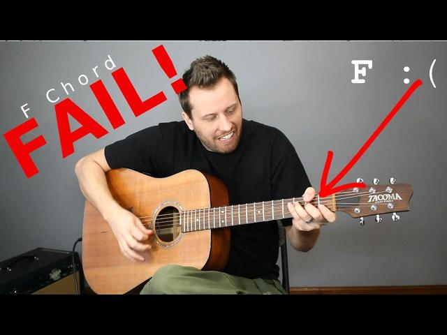 Guitar CHEATS! - 5 Easy Ways To Play an F Chord!