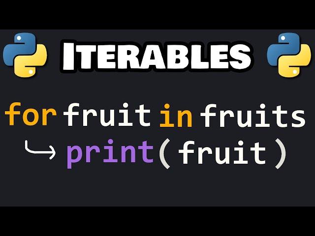 Learn Python ITERABLES in 6 minutes! 