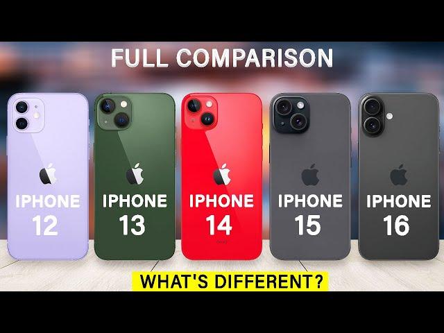 iPhone 16 Vs iPhone 15 Vs iPhone 14 Vs iPhone 13 Vs iPhone 12 Review in 2024