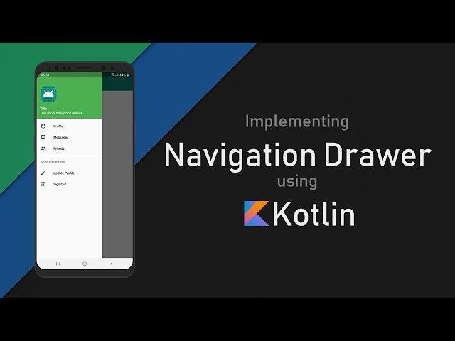 Implementing Navigation Drawer in Android App using Kotlin