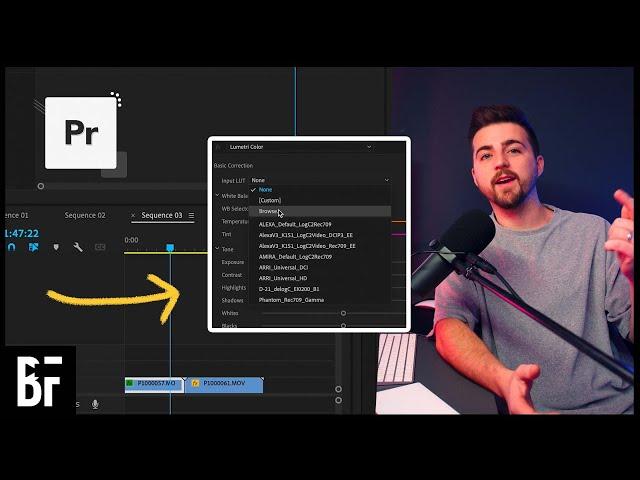 Create and Export your own LUTs in Adobe Premiere Pro