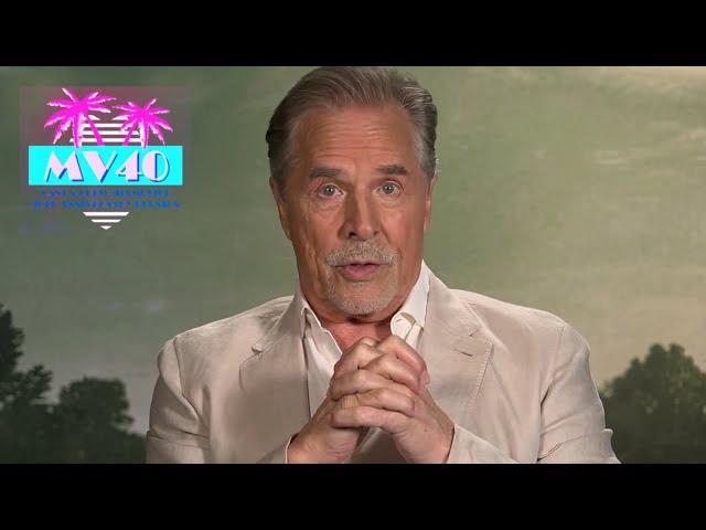 Don Johnson celebrates the 40th anniversary of 'Miami Vice'.