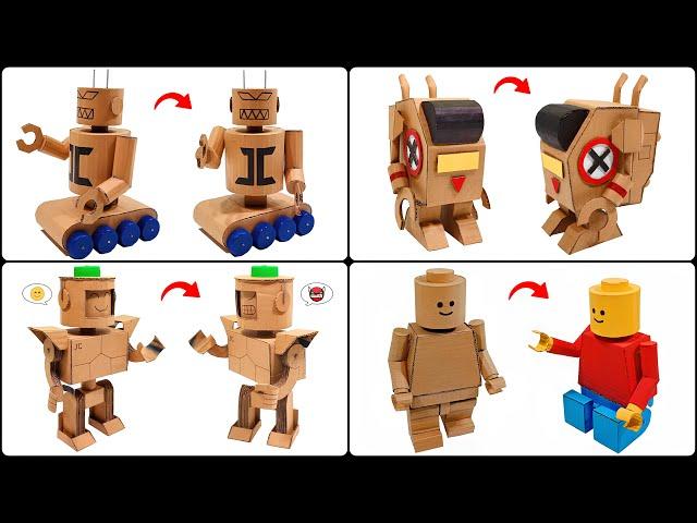 Top 4 Amazing How To Make Robot With Cardboard DIY Cardboard Robot Compilation