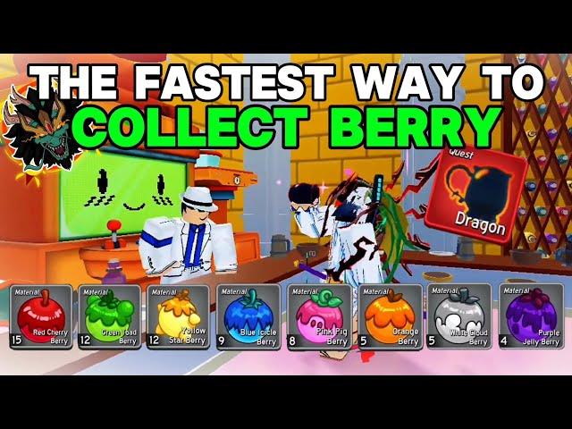 The Fastest Way To Collect All The Berry!! & Unlocking The New Dragon Haki Color In Blox Fruits