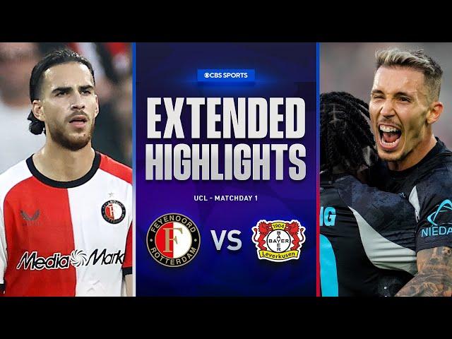 Feyenoord vs. Bayer Leverkusen: Extended Highlights | UCL League Phase MD 1 | CBS Sports Golazo