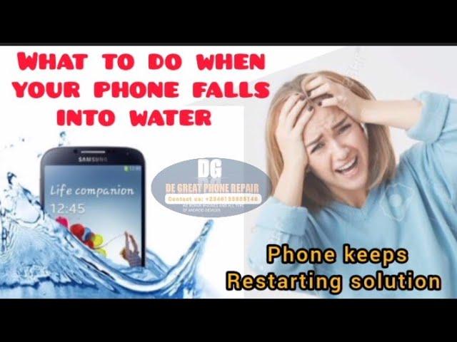 what to do when your phone falls into water / how to fix water damaged phone || DE GREAT TECH