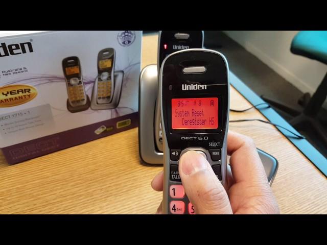 How to De-Register and Re-Register Uniden DECT Cordless Phones
