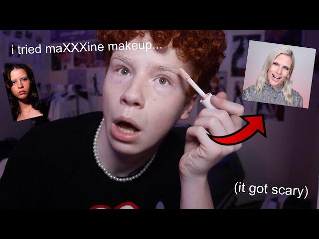 i tried to do maXXXine makeup (i looked insane)