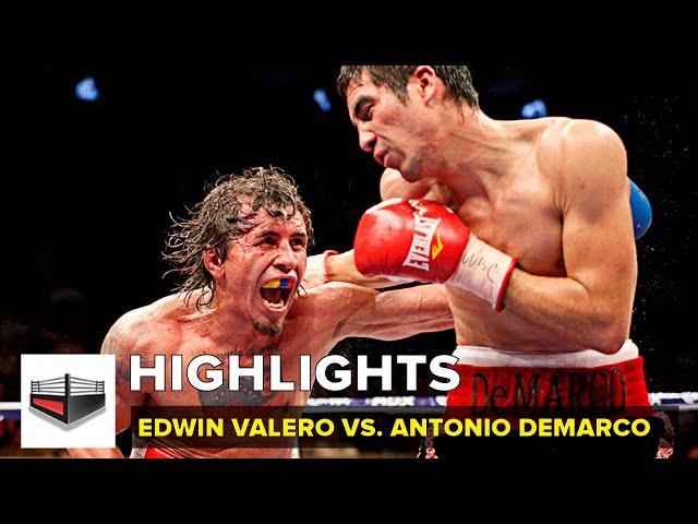 Edwin Valero vs Antonio Demarco Highlights  El ultimo combate del Inca Valero 