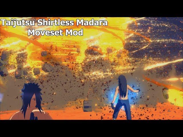 Naruto Ninja Storm 4 Road to Boruto PC MOD 60 FPS - Taijutsu Shirtless Madara Moveset Mod Gameplay