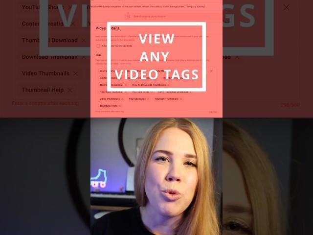 How to See Keyword Tags for ANY Video