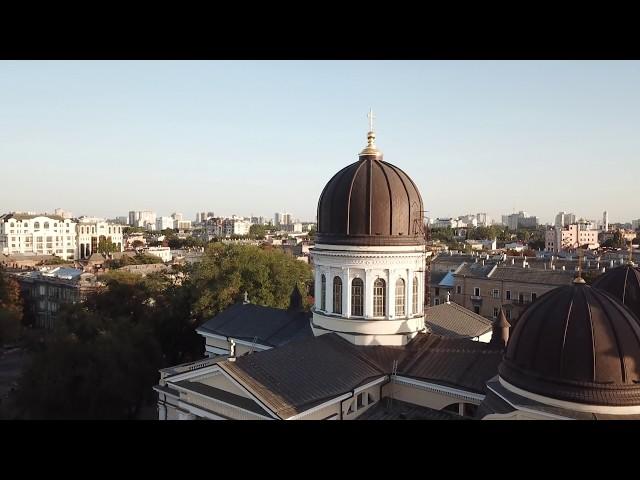 Odessa Transfiguration Cathedral flyby in 4K